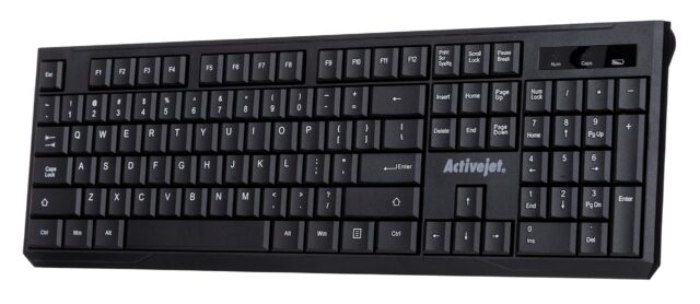 Activejet K-3911W Keyboard wireless black with 1x 1.5V AAA battery - imagine 10