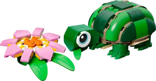 LEGO CREATOR 3 IN 1 31377 Turtle with a Water Lily Flower - imagine 3