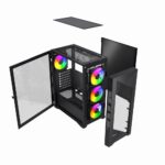 Gembird CCC-FC-900ARGB Gaming computer case Fornax 900  ATX  black - imagine 12