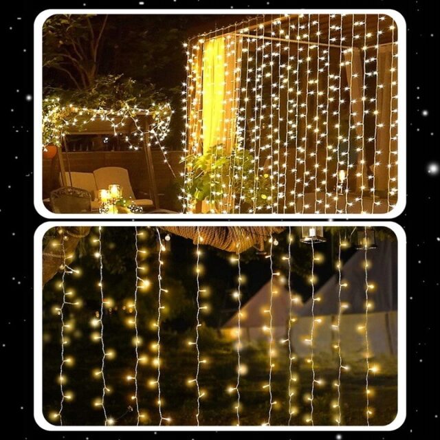 EXTRALINK KURTYNA LED ŚWIETLNA 300LED LAMPKI CHOINKOWE SOPLE WEWNĘTRZNE GIRLANDA 3X3M - imagine 3