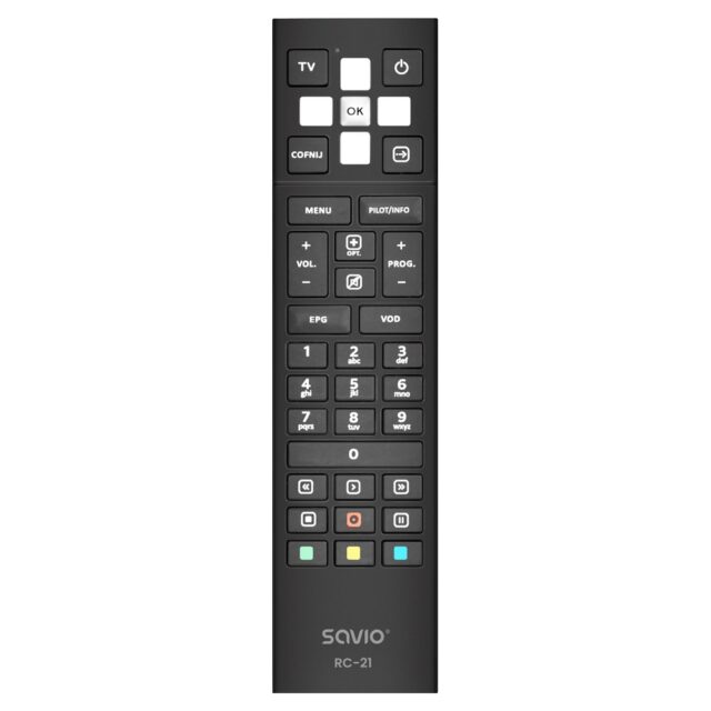 Savio RC-21 remote control IR Wireless TV set-top box Press buttons - imagine 5