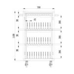 Techly I-CABINET-30DUTY portable device management cart/cabinet White  Blue - imagine 10