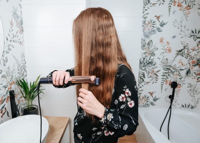 Concept PROFI Care VZ8100 Hair straightener blue  gold - imagine 13