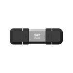 Silicon Power SP256GBUC3C51V1S USB flash drive 256 GB USB Type-A / USB Type-C 3.2 Gen 1 (3.1 Gen 1) Black  Silver