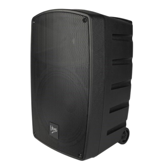 V-TONE BQ12 GO MP3 - active 8  battery-powered speaker with wireless microphone and remote control  black - imagine 3