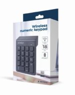 Gembird KPD-W-02 numeric keypad Notebook/PC Bluetooth Black - imagine 8