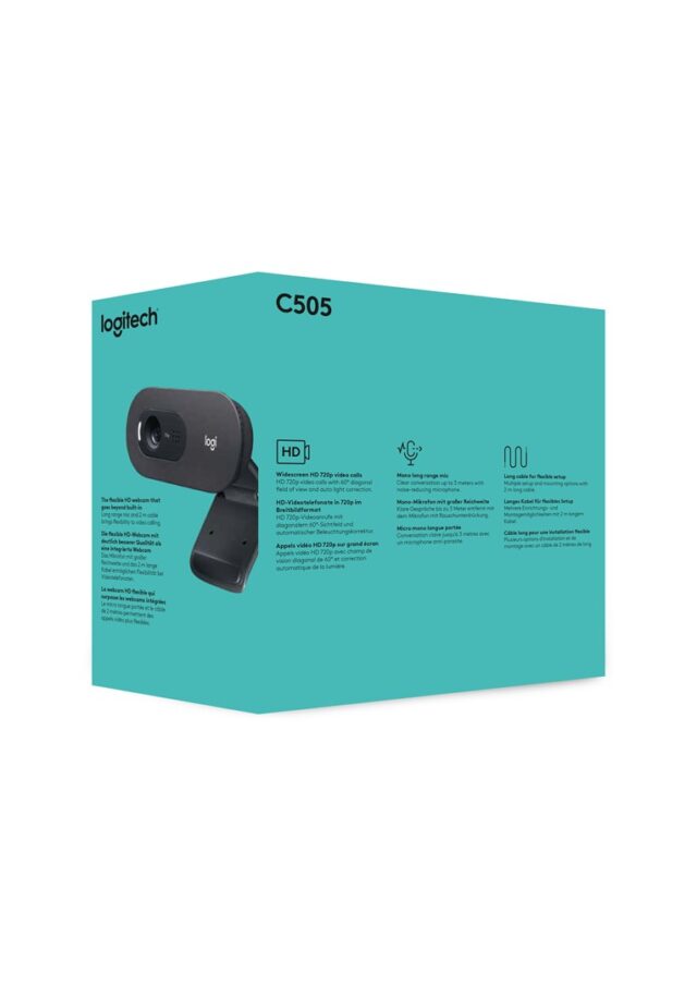 Logitech C505 webcam 1280 x 720 px USB Black - imagine 14