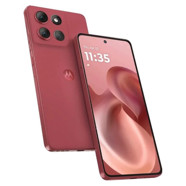 Motorola Moto G86 Power 5G 12/256 GB smartphone in Pantone Chrysanthemum (pink) - imagine 3