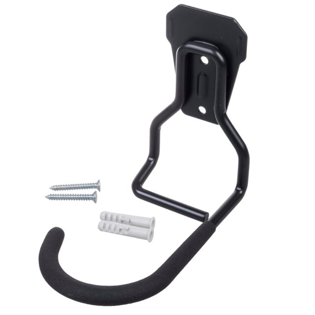 Maclean Bicycle Stand Bike Wall Mount Holder Vertical Steel Storage Hook 20kg Garage - imagine 4