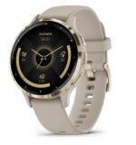 Garmin Venu 3S 3.05 cm (1.2 ) AMOLED 41 mm Digital 390 x 390 pixels Touchscreen Gold  Grey Wi-Fi GPS (satellite)