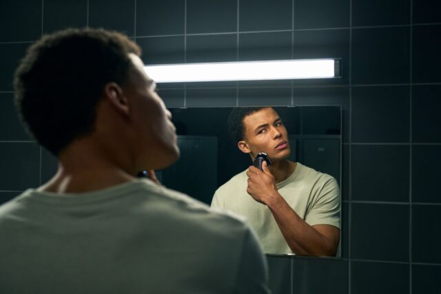 Philips SHAVER Series 5000 S5885/10 men's shaver Rotation shaver Trimmer Black  Blue - imagine 6