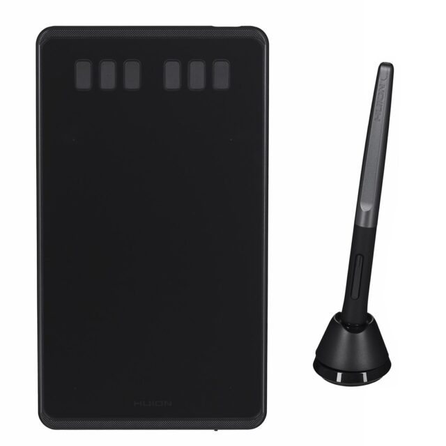 HUION H640P graphic tablet 5080 lpi 160 x 99 mm USB Black - imagine 6