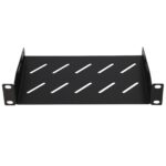 Extralink Shelf 1U | Shelf for 10" rack cabinets | black - imagine 2