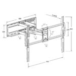 Montis Uchwyt TV „DENALI” 37 - 105  MT162 2.67 m (105 ) Black - imagine 2