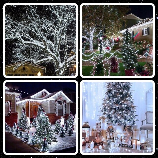 EXTRALINK LAMPKI CHOINKOWE ŚWIATEŁKA 300LED ZEWNĘTRZNE WEWNĘTRZNE BIAŁE ZIMNE 21,7M - imagine 7