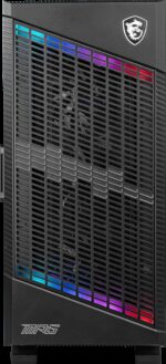 MSI MPG VELOX 100P AIRFLOW Mid Tower Gaming Computer Case 'Black  3x 120mm Fan + 1x 120mm ARGB Fan  ARGB light strip  USB Type-C  1x Tempered Glass  Center  E-ATX  ATX  mATX  mini-ITX' - imagine 4