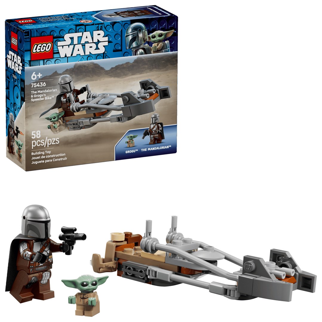 cps-56f19dad82fbc56b73ac26df825b5bbf-2026-01-18-22-19-42 LEGO Star Wars 75436 Ścigacz Mandaloriana i Grogu - imagine 1