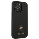 Guess GUHCP13XPS4MK iPhone 13 Pro Max 6,7"black hardcase Saffiano 4G Small Metal Logo - imagine 4