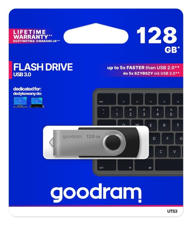Goodram UTS3 USB flash drive 128 GB 3.2 Gen 1 (3.1 Gen 1) Black - imagine 5