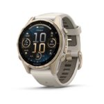 Garmin fenix 8 3.3 cm (1.3 ) AMOLED 43 mm Digital 416 x 416 pixels Touchscreen Gold Wi-Fi GPS (satellite)