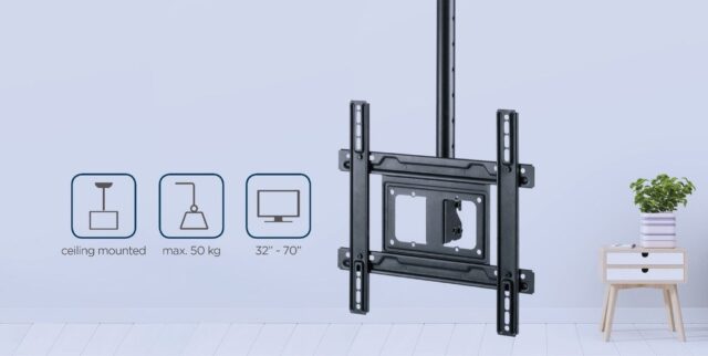 Gembird CM-70ST-01 TV mount/stand 177.8 cm (70 ) Black - imagine 15