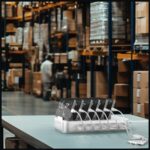 4smarts Team 100W charging station 5xUSB-C with set of 6 cables silver - imagine 6