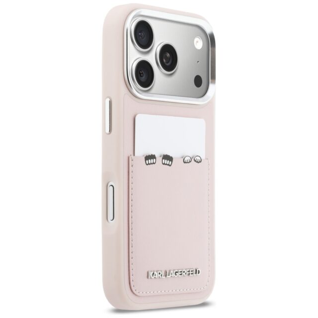 Case Karl Lagerfeld Karl & Choupette     Print & Pocket for iPhone 17 Pro Max pink - imagine 4