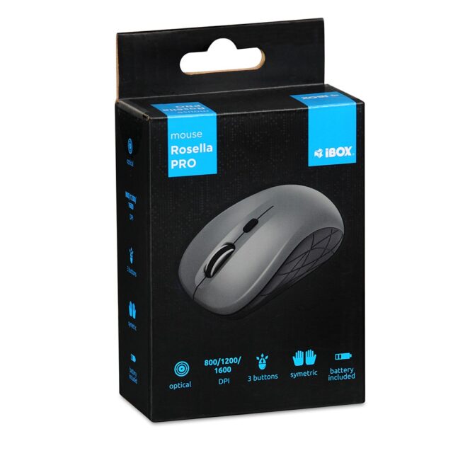 iBOX i009W Rosella wireless optical mouse  grey - imagine 11