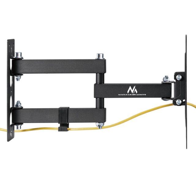 Maclean MC-700N TV Monitor Wall Mount Universal max VESA 200x20 23 -43  30kg Black Extendable Tilting for Small TVs - imagine 7