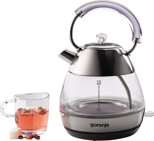 Gorenje K17GPD electric kettle 1.7 L 2200 W Stainless steel - imagine 2