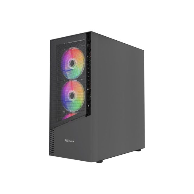 Gembird CCC-FC-4300 Gaming ATX Computer Case Fornax 4300  ARBG backlight  black - imagine 3