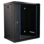EXTRALINK LITE 12U 530X400 WALL-MOUNTED RACKMOUNT CABINET BLACK - imagine 8