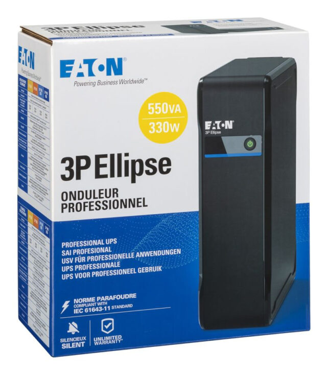 Eaton 3P Ellipse 550 uninterruptible power supply (UPS) Standby (Offline) 0.55 kVA 330 W 4 AC outlet(s) - imagine 6
