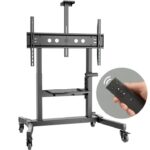 ONKRON TS1991E-B Mobile Motorised Stand for TVs or Interactive Panels 50‘-100’  max 130 kg  black