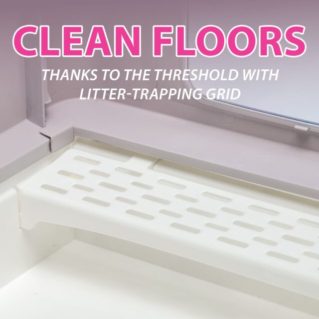 FERPLAST SAHARA TOILET GREY PINK kuweta dla kota - imagine 12