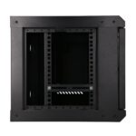 EXTRALINK LITE 6U 530X400 WALL-MOUNTED RACKMOUNT CABINET BLACK - imagine 4