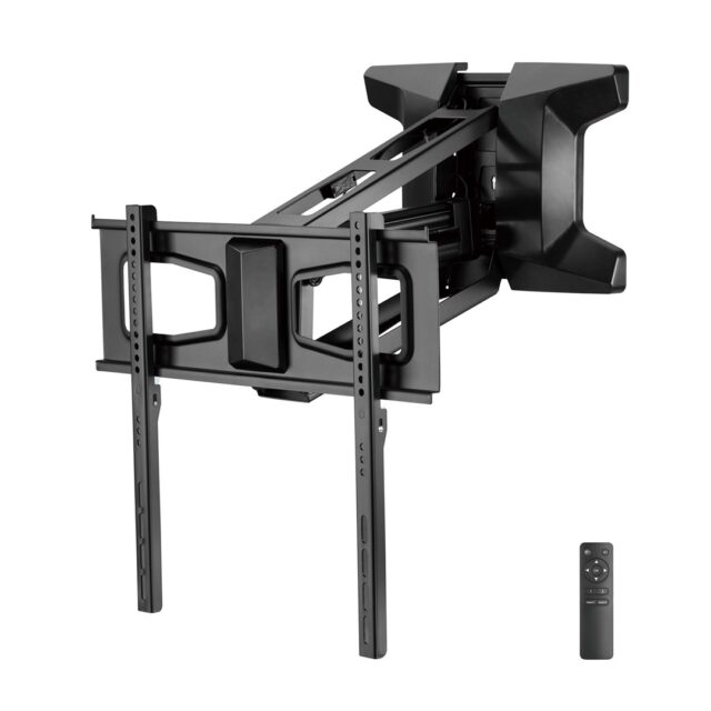 Maclean MC-891 Electric TV Wall Mount Bracket with Remote Control Height Adjustment 37'' - 70  max. VESA 600x400 up to 35kg Above Fireplace Mount Sturdy - imagine 5