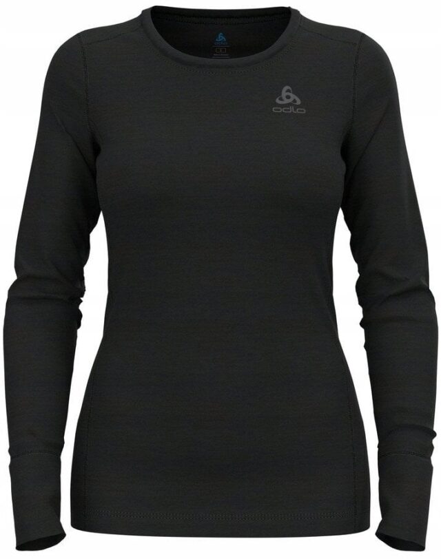 Odlo BL TOP crew neck l/s MERINO 200 women's T-shirt  size S  black - imagine 2