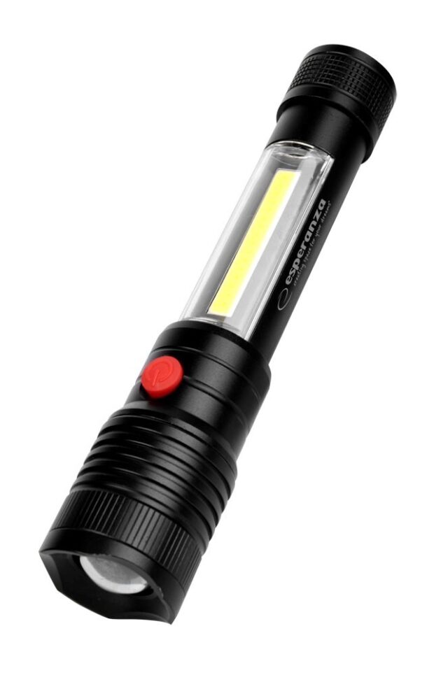 Esperanza Apate Black Hand flashlight LED - imagine 7