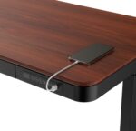 Activejet desk with electric height adjustment 140x70 ET119W-C black/walnut - imagine 7