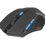 MOUSE DEFENDER ACCURA MM-275 RF BLACK-BLUE OPTICAL 1600DPI 6P