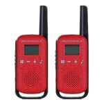 Motorola TALKABOUT T42 two-way radio 16 channels Black Red