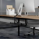 Maclean under-desk cable organizer  max load 5kg  black  MC-105 B - imagine 7