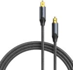 Kabel audio optyczny Vention w oplocie z aluminiowym złączem 5m czarny - imagine 4