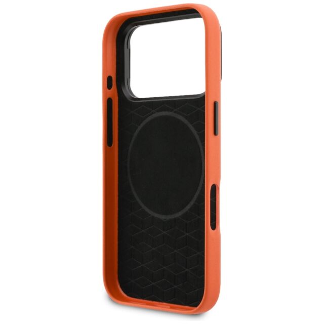 Case BMW M Metal Logo MagSafe for iPhone 17 Pro Max orange - imagine 7