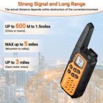 Walkie-Talkie Baofeng BF-T25E Orange  2 pieces - imagine 5