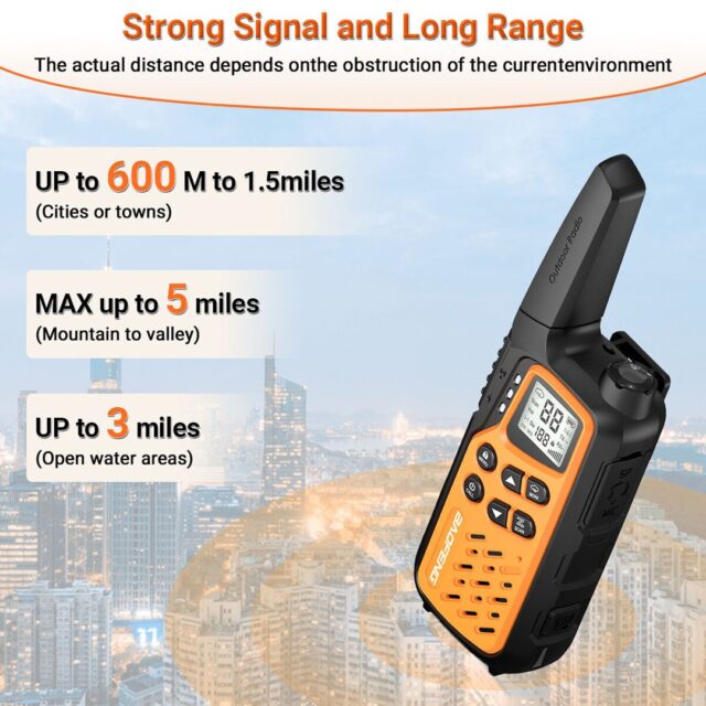 Walkie-Talkie Baofeng BF-T25E Orange  2 pieces - imagine 5