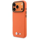 Case BMW M Metal Logo MagSafe for iPhone 17 Pro orange - imagine 2