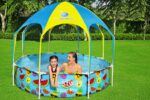 Bestway Steel Pro 2.44m x 51cm Splash-in-shade Play Pool  Orange/Yellow - imagine 17