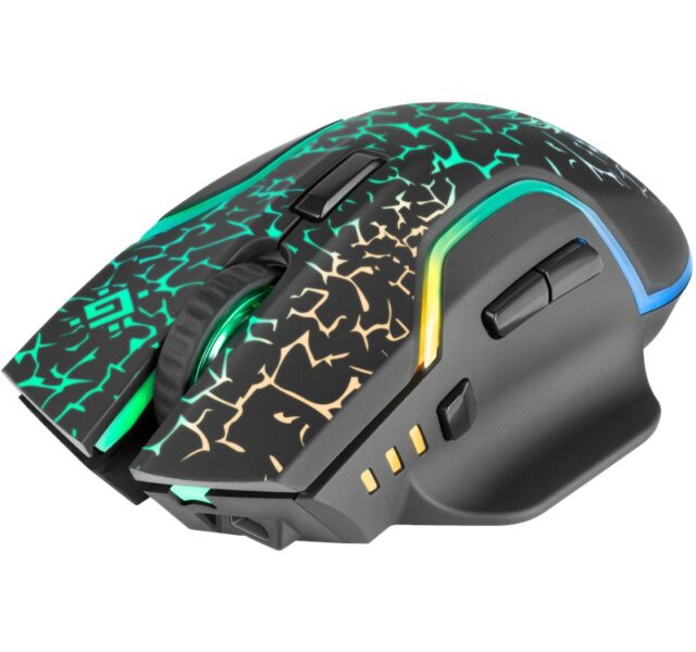 DEFENDER MOUSE GM-067 ONESHOT OPTIC RF RGB 3200dpi 7P - imagine 3